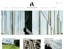 Tablet Screenshot of paragon-sa.com
